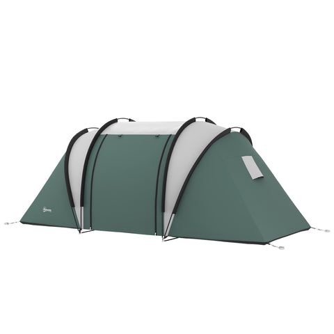 Image of camping tent - Camping Tent with 2 Bedrooms and Living Area, 3000mm Waterproof Family Tent, for Fishing Hiking Festival