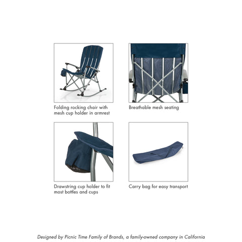 Image of Picnic Time Outdoor Rocking Camp Chair