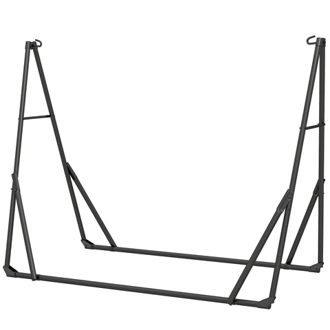 Image of hammock stand - 9.5ft Hammock Stand Only, Portable Adjustable Foldable Powder-Coated Steel Hammock Frame, Black