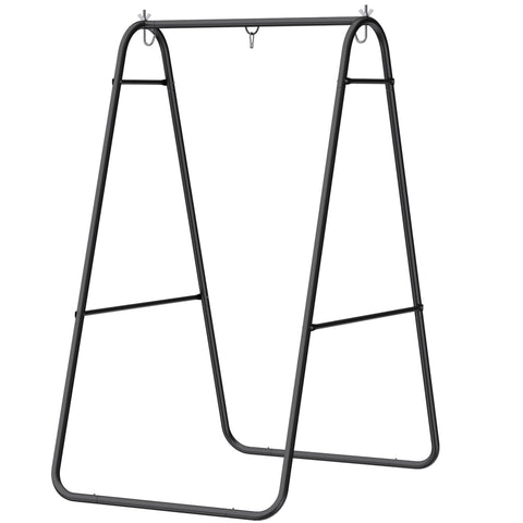 Image of hammock stand - Hanging Hammock Stand Only Heavy Duty Steel A-Frame for Hanging Hammock, Max Load 330 LBS, Black