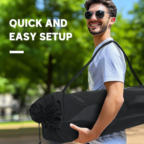 Image of Portable Camp Chair, Double Camping Chair with Cup Holders and Carry Bag, Support 551 lbs, Dark Green