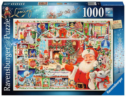 Image of Ravensburger Christmas is Coming! 1000 Piece Jigsaw Puzzle for Adults