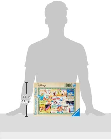 Image of Ravensburger 19874 Disney Vintage Movie Posters 1000 Piece Puzzle for Adults, Every Piece is Unique, Softclick Technology Means Pieces Fit Together Perfectly. Buy at Outdoor Fun Gears