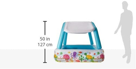 Image of Intex Sun Shade Inflatable Pool, 62" X 62" X 48"