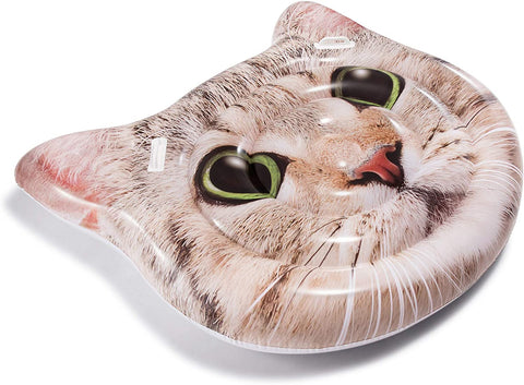 Image of Intex Cat Face Inflatable Island 58in x 53in