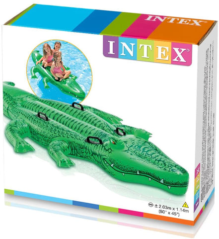 Image of Intex Giant Gator Ride-On, 80" X 45", for Ages 3+