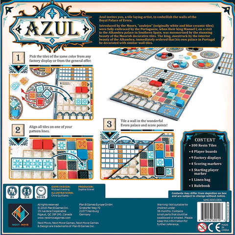 Image of Plan B Games - Azul Board Game buy at www.outdoorfungears.com