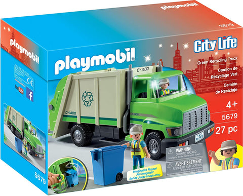 Image of Playmobil 5679 Green Recycling Truck buy at www.outdoorfungears.com