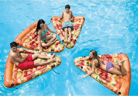 Image of Intex Pizza Slice Inflatable Mat with Realistic Printing 69" X 57"