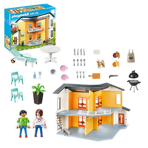 Image of Playmobil 9266 Modern House Building Set