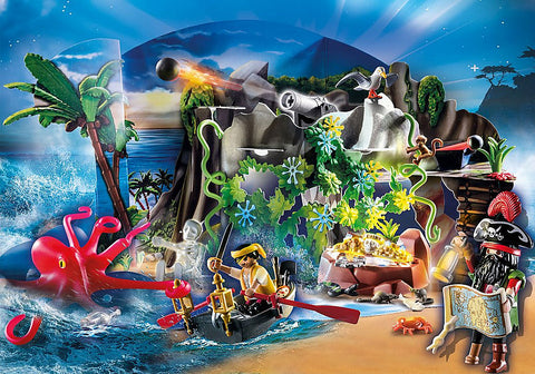 Image of Playmobil 70322 Advent Calendar - Pirate Cove Treasure Hunt