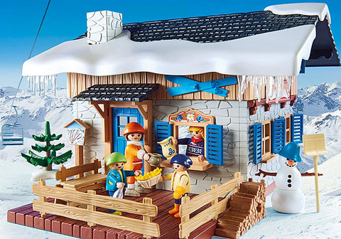 Image of Playmobil 9280 Ski Lodge Building Set