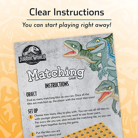 Image of Wonder Forge - Jurassic World Matching Game Buy at www.outdoorfungears.com
