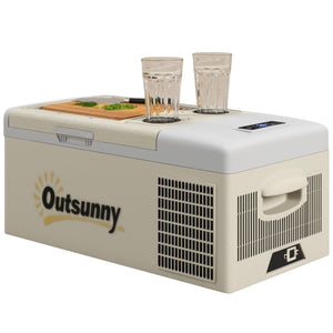 electric cooler -  12 Volt Car Refrigerator, 17QT Car Fridge Electric Cooler, 12/24V DC and 100-240V AC, -68℉-50℉, Porta