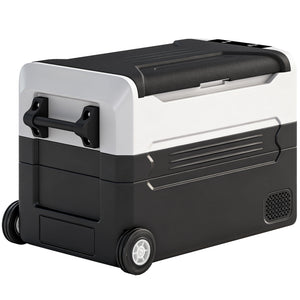 electric cooler -  12 Volt Car Refrigerator, 42QT Car Fridge with App Control, 12/24V DC and 100-240V AC, Black