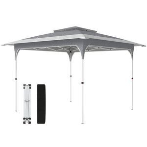 pop up canopy -  11.5 x 11.5 ft Pop Up Canopy Tent with 1-Button Push Easy Setup, UPF 50+ 2-Tier Instant Canopy with Car