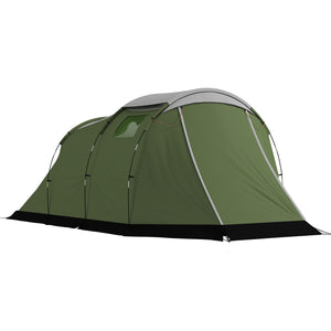 camping tent -  Camping Tent Waterproof Camping Tent with Two Room for 3-4 Person Waterproof, Green