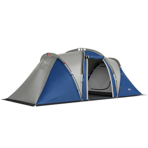 camping tent -  Multi-Room Camping Tent for 8-12 Person, Large Family Tent with 3000mm Waterproof Rainfly and Screen Pan