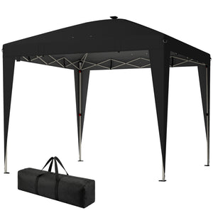 pop up canopy -  10 x 10 ft Pop Up Canopy Tent with Central Light, UPF 50+ Instant Portable Canopy Shelter with Remote, 