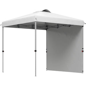 pop up canopy -  8 x 8 ft Pop Up Canopy with 1 Sidewall, Carry Bag and 4 Sand Bags, Height Adjustable Instant Sun Shelte
