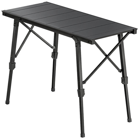 Image of camping furniture -  Folding Picnic Table Heavy Duty Camping Table with Removable Plates Non-slip Feet for Outdoor BBQ