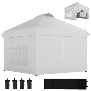 pop up canopy -  10' x 10' Pop Up Canopy Tent, Instant Sun Shelter, Tents for Parties, with Wheeled Carry Bag, White