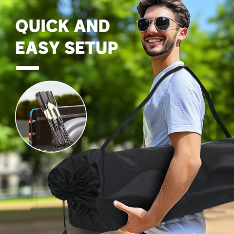 Image of Portable Camp Chair, Double Camping Chair with Cup Holders and Carry Bag, Support 551 lbs, Khaki