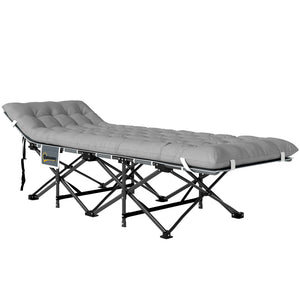 camping cot -  25.6" Wide Folding Bed, Camping Cot for Adults with Mattress, Carry Bag, Storage Pocket, Max Load 330 LBS