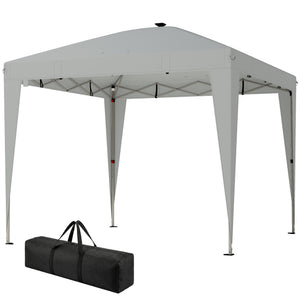 pop up canopy -  10 x 10 ft Pop Up Canopy Tent with Central Light, UPF 50+ Instant Portable Canopy Shelter with Remote, 