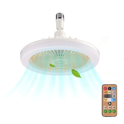 Image of Socket Fan Light with Remote Control