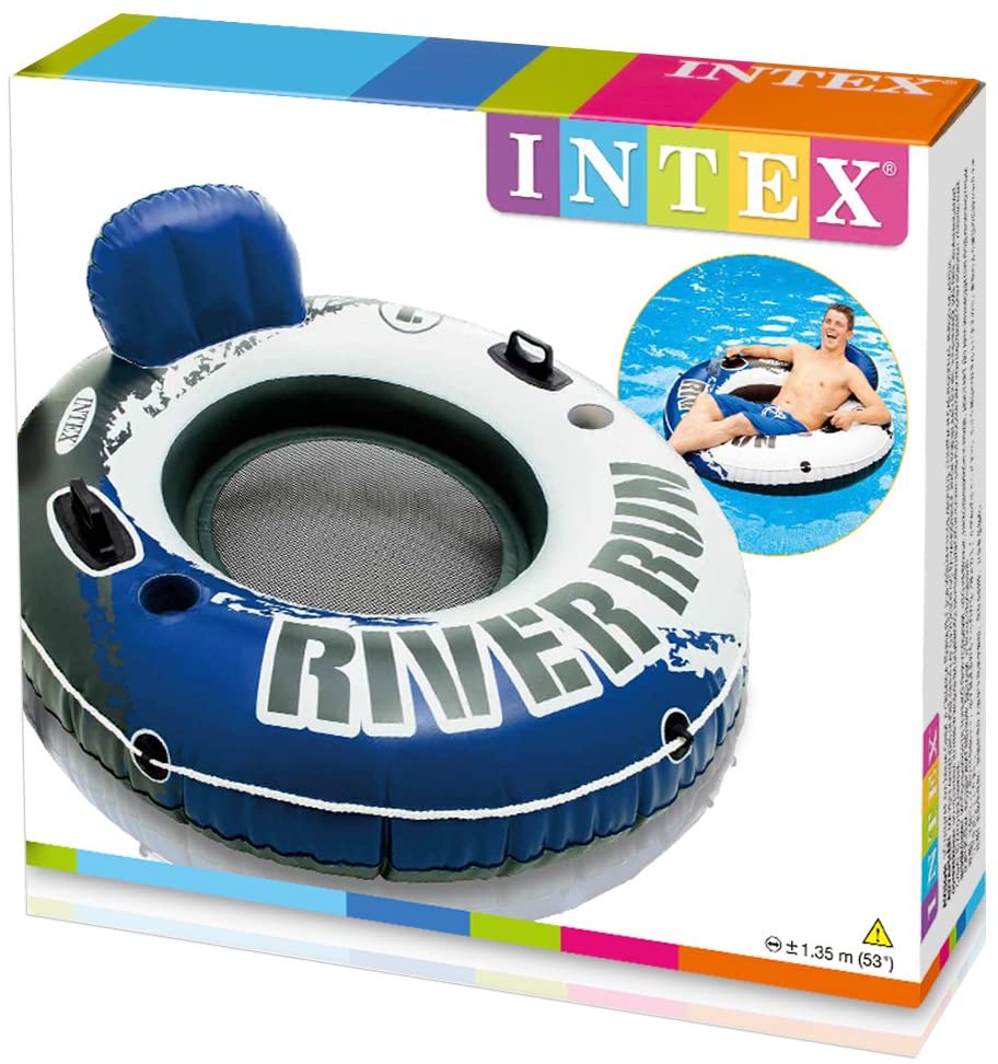 Intex River Run I Sport Lounge Inflatable Water Float 53"
