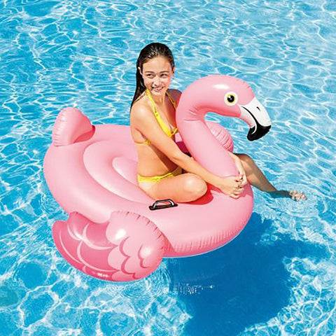 Image of Intex Flamingo Inflatable Ride-On, 56" X 54" X 38"