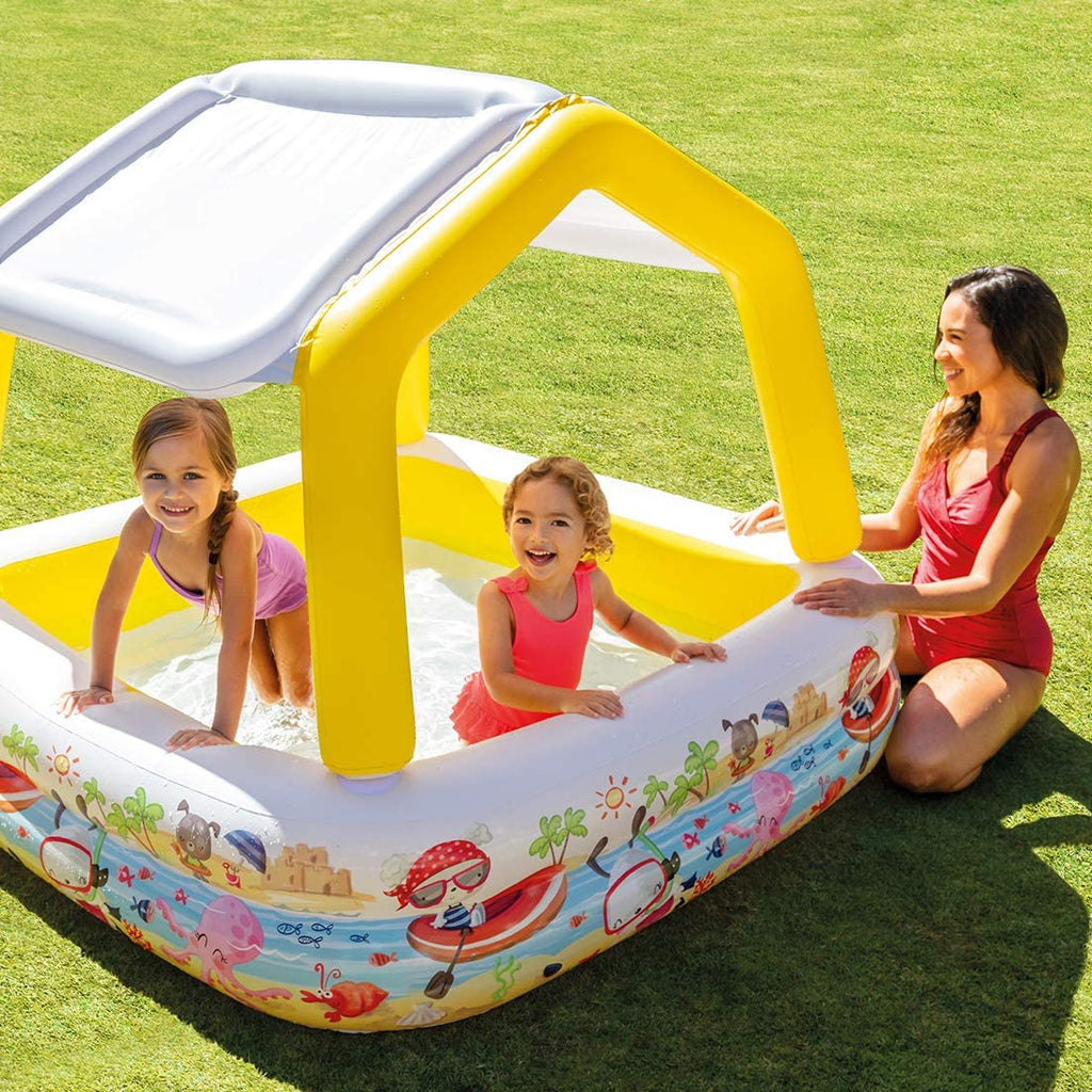 Intex Sun Shade Inflatable Pool, 62" X 62" X 48"