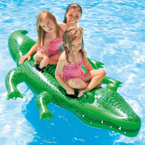 Image of Intex Giant Gator Ride-On, 80" X 45", for Ages 3+