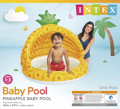 Image of Intex Pineapple Baby Pool 40in x 37in