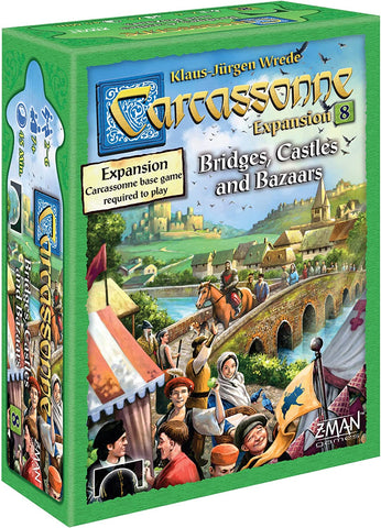 Zman Games Carcassonne Expansion 8: Bridges, Castles, and Bazaars