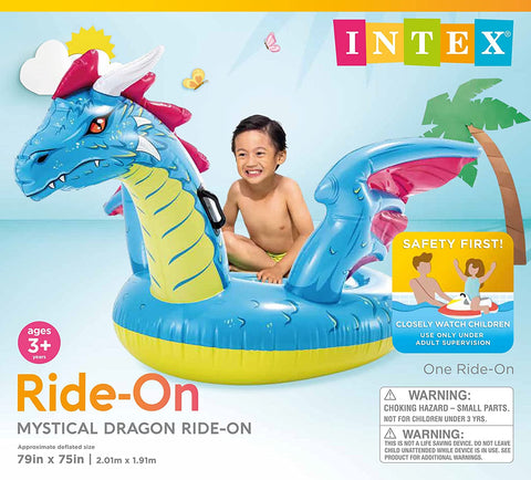 Image of Intex Dragon Ride-On 79in x 75in