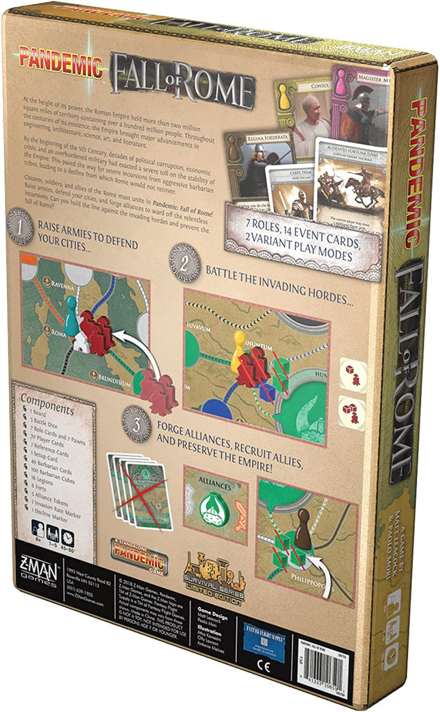 Z-Man Games Pandemic: Fall Of Rome Play Cards