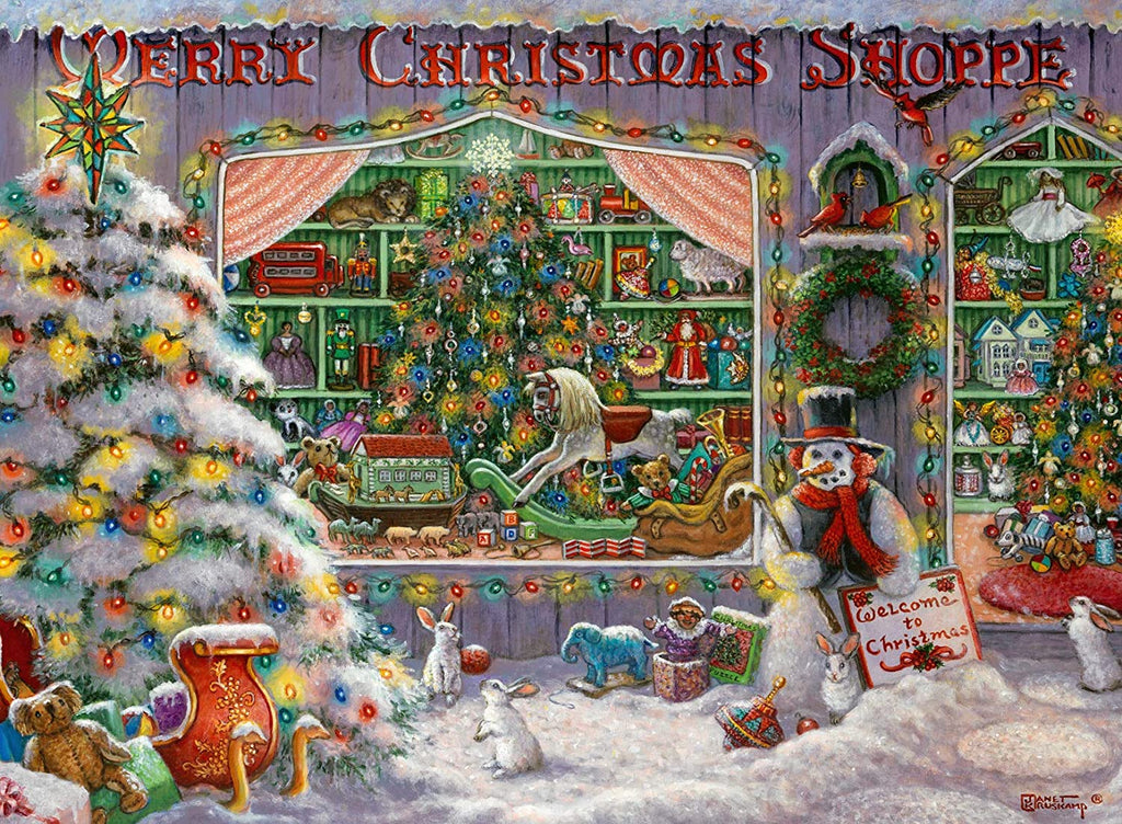 Ravensburger 500 piece Puzzle Merry Christmas Shopped. Buy at Outdoor Fun Gears
