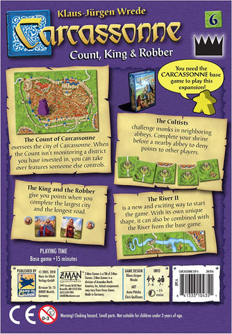 Image of Zman Games Carcassonne Expansion 6: Count, King & Robber