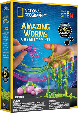 Image of National Geographic Amazing Worms Chemistry Kit