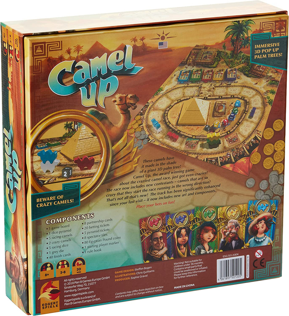 Eggertspiele - Camel Up Board Game Buy at www.outdoorfungears.com