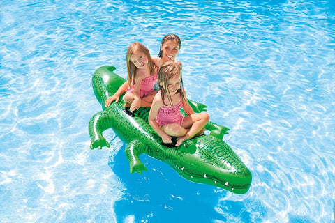Image of Intex Giant Gator Ride-On, 80" X 45", for Ages 3+