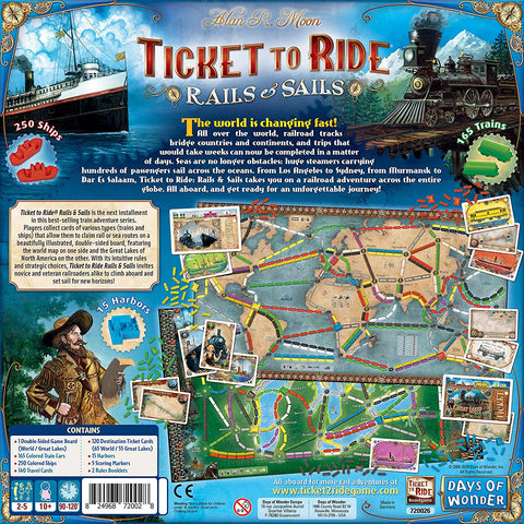 Image of Ticket to Ride - Rails & Sails