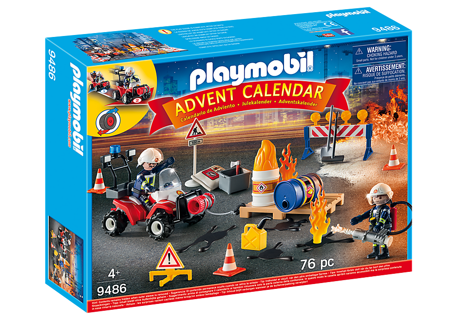 Playmobil 9486 Advent Calendar - Construction Site Fire Rescue