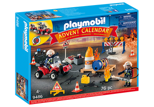 Playmobil 9486 Advent Calendar - Construction Site Fire Rescue