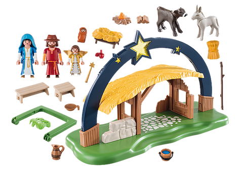 Image of Playmobil 9494 Illuminating Nativity Manger