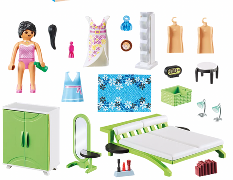 Image of PLAYMOBIL Bedroom Set Building Set