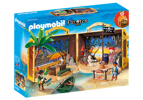 Image of Playmobil 70150 Take Along Pirate Island